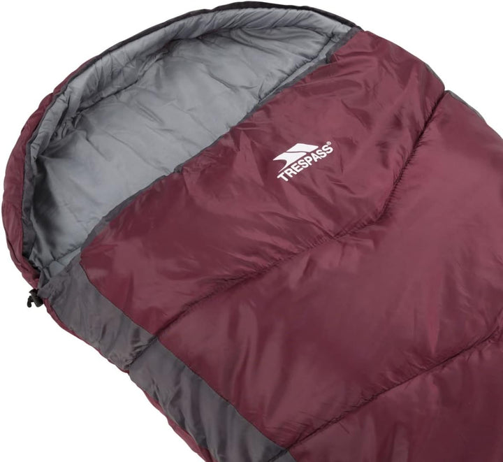 Trespass Doze DREI Jahreszeiten Schlafsack Mit Zweiwegereissverschluss 230cm X 85cm X 55cm EACH Blac