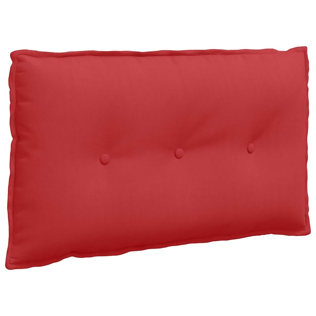 vidaXL Rückenkissen Rot 80 x 19 x 50 cm Stoff, Wohnzimmer, rechteckig, modern, abnehmbare Bezüge, Un
