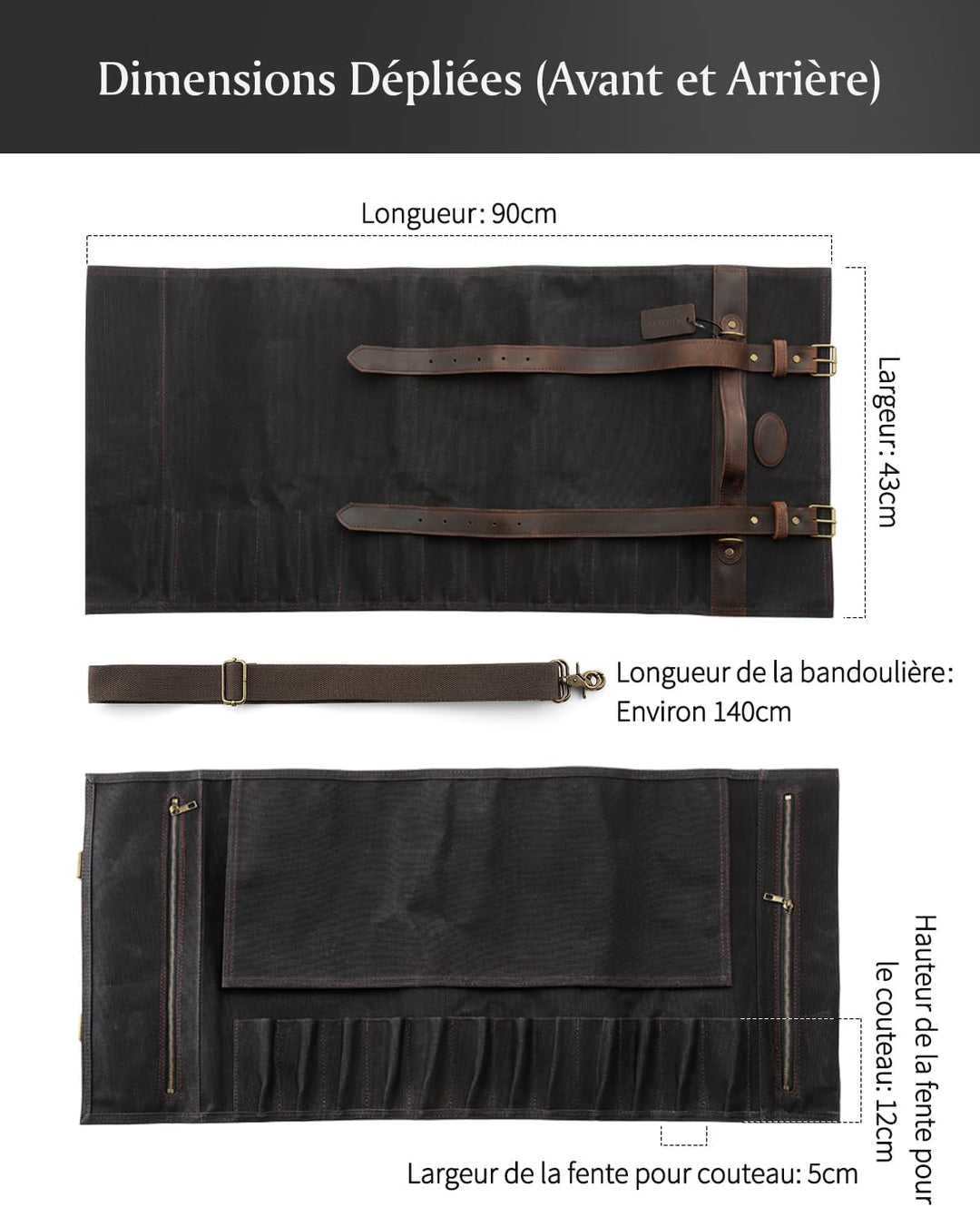 XINZUO 67 Schichten Damaststahl 5er Küchenmesser Set-Pakkaholz Griff mit Profi Schwarze Messertasche