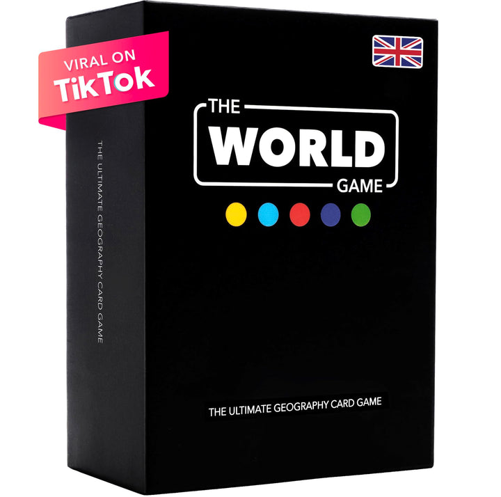 The World Game - English - Geographie Kartenspiel - Lernspiel für Kinder, Familie und Erwachsene - W