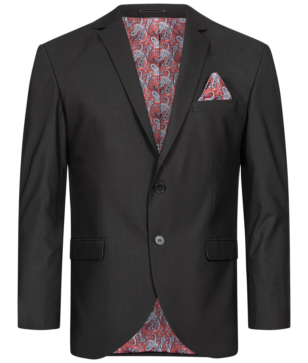Indumentum Herren Sakko Blazer IJS-103 L Schwarz, L Schwarz