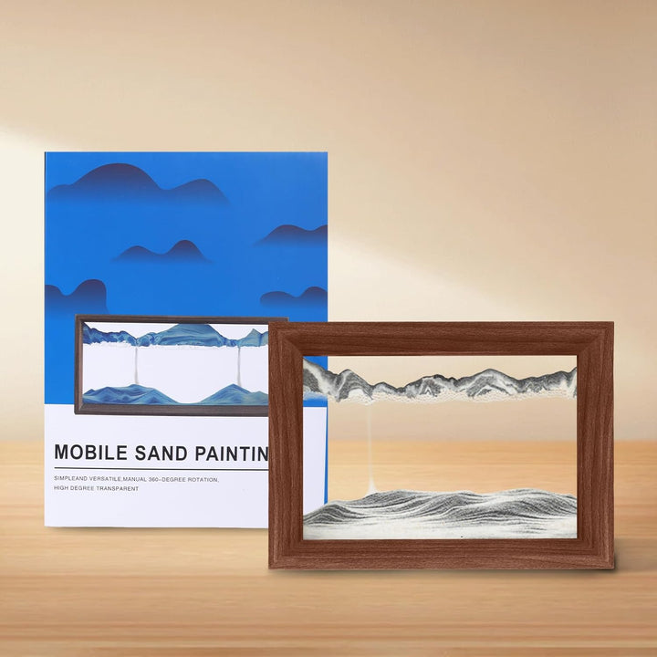 AzureLeap Sandbilder zum Drehen 3D Sandscape die Sandkunst in Tiefsee Fliessende Sandmalerei Sandbil