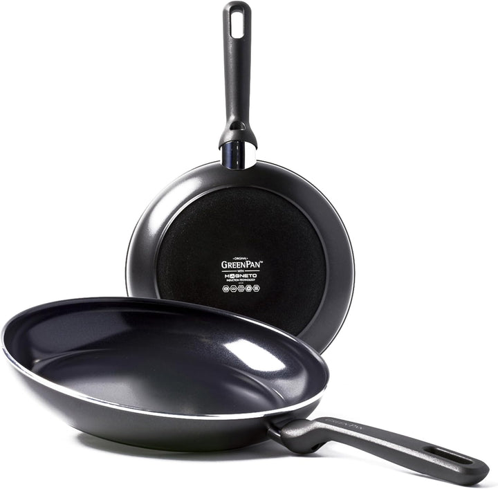 GreenPan Memphis Bratpfannen-Set (24 cm und 28 cm), gesunde keramische Antihaftbeschichtung, PFAS-fr