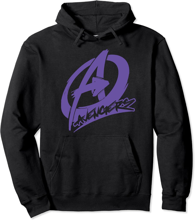 Marvel Avengers Spray Painted Text Logo Pullover Hoodie