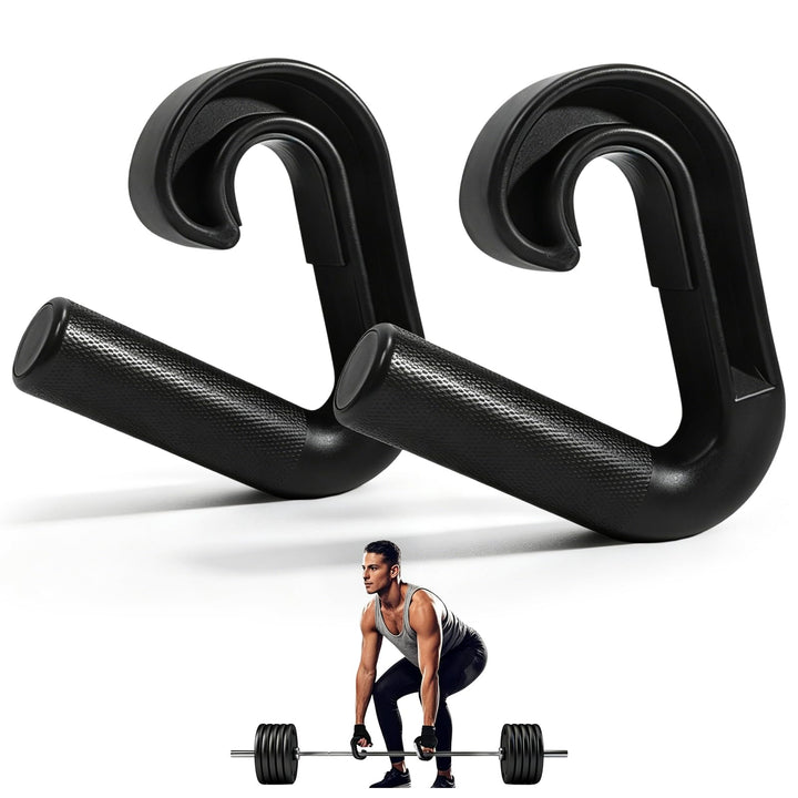 2 Stück Double D Fitness Griffe,90-Grad-Haken Klimmzug Griffe, Neutral Grip Griffbefestigung,Klimmzu