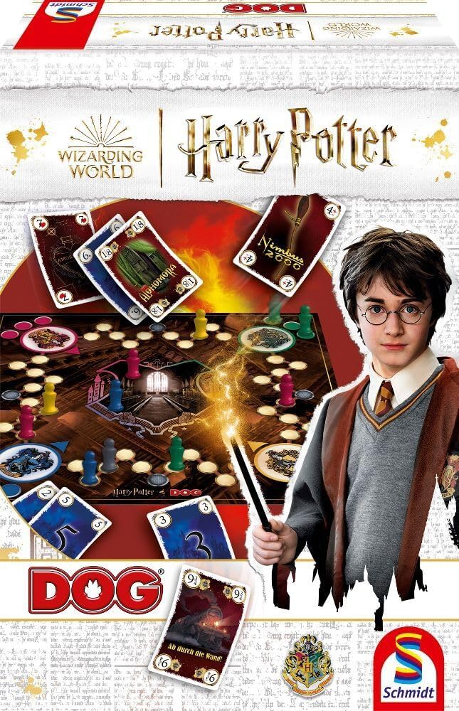 Schmidt Spiele Dog 49423, Harry Potter Design, Familienspiel, Kartenspiel, Normal