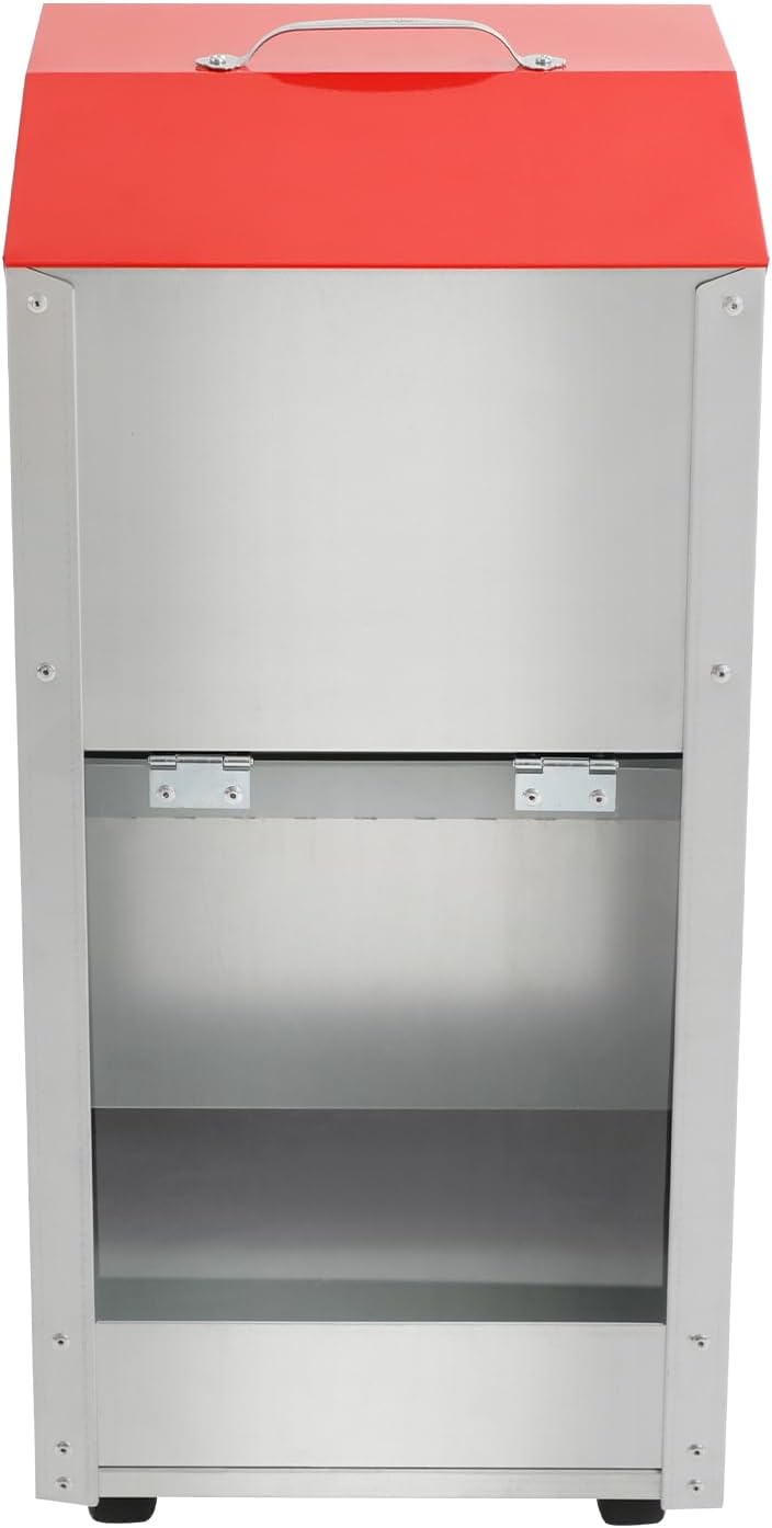Automatischer Schwerkraft-Futterautomat 6,8kg für Hunde & Katzen, Tierfutterspender mit Deckel, Roll