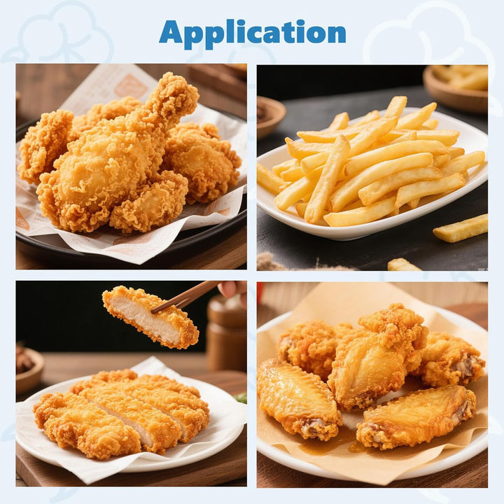 MXBAOHENG Ölfiltepapier 50 Stück Ölfilter für Fritteusen 35 * 45 cm verlängert die Lebensdauer des Ö
