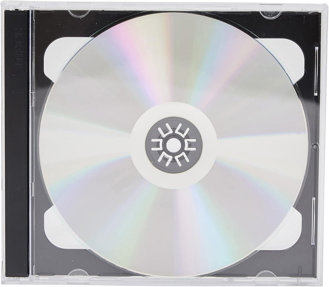 Dragon Trading Doppel-Disc-Hüllen mit schwarzem Fach für 2 CDs / DVDs / Blu-Ray-Discs. Doppelte schw