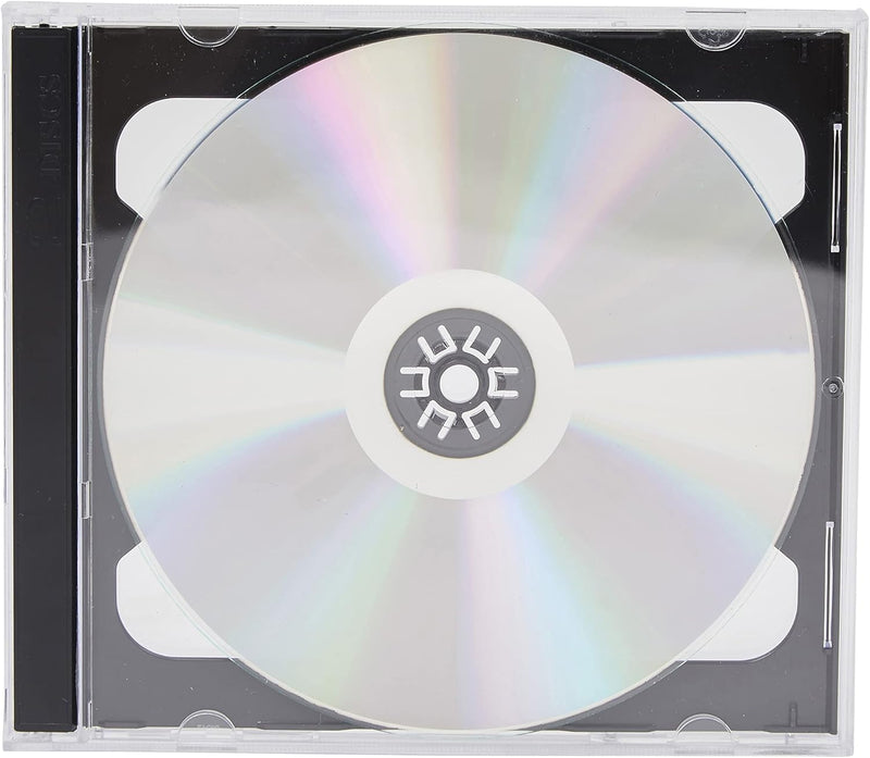 Dragon Trading® CD-Hüllen, Doppelhüllen, 10,4 mm, für 2 Discs, schwarzer Einsatz, 10 Stück