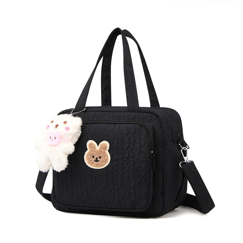 Lushandy Baby-Wickeltasche, süsse Baby-Wickeltasche, Crossbody-Tasche, Reise-Windeltasche, multifunk