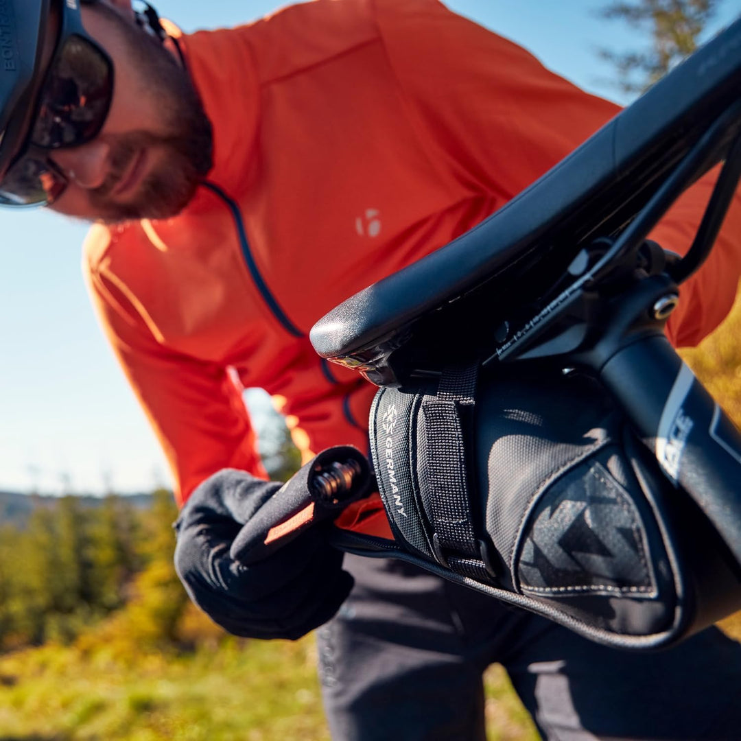 SKS GERMANY EXPLORER Fahrradtasche, Fahrradzubehör (Satteltasche aus gummiertem, wasserabweisendem G