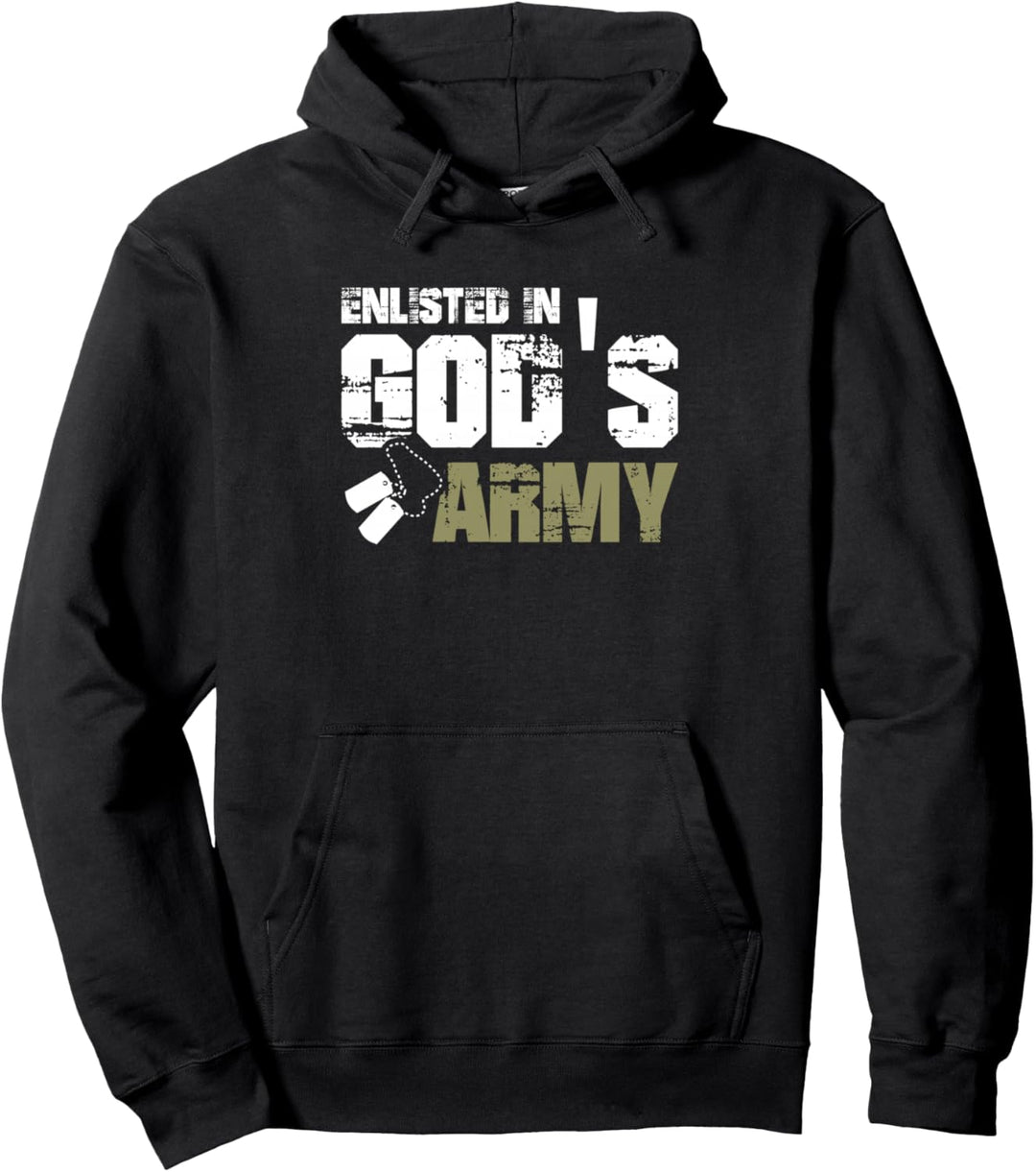 Enlisted In God's Army Pullover Hoodie