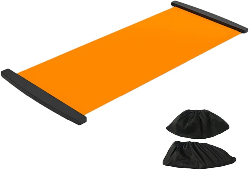 Gleitbrett mit Schuhüberzug, Trainingsmatte für Bein-Topf-Training, Fitness, Gleitbrett für Fitness-