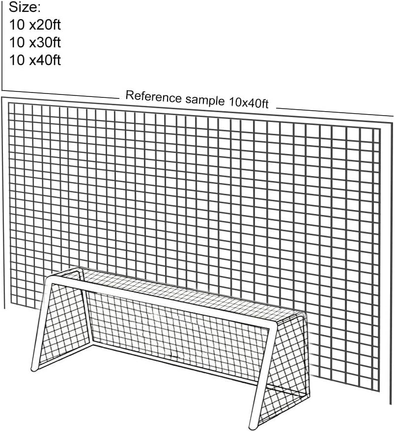 Aoneky Fussball-Rückschlagnetz 3x3M/3x4.5M /3x6M/3x9M, Sport-Übungs-Barriere-Netz, Fussball-Schlagne
