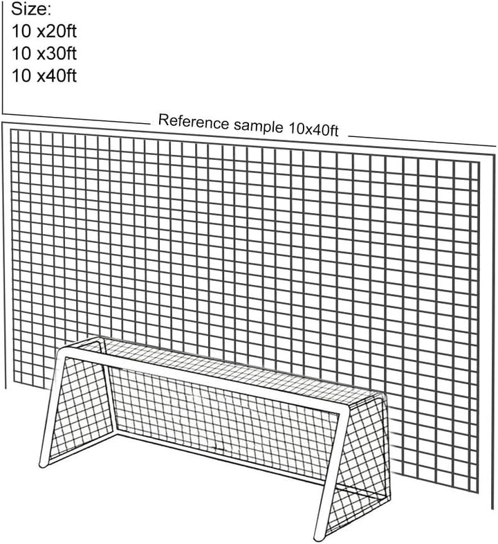 Aoneky Fussball-Rückschlagnetz 3x3M/3x4.5M /3x6M/3x9M, Sport-Übungs-Barriere-Netz, Fussball-Schlagne