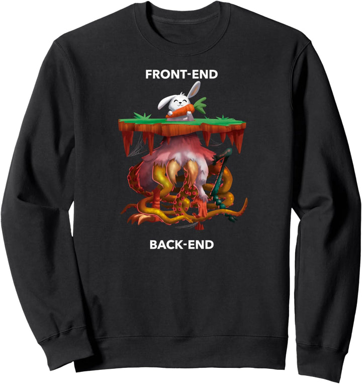 Front End Back End Programmierer Coder Computer Geek Sweatshirt
