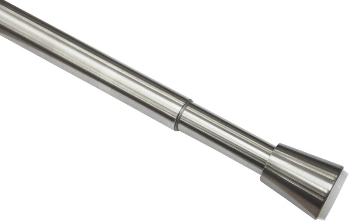 GARDINIA Spannstange, Ausziehbar, Gardinenstange ohne Bohren und Schrauben, Edelstahl, Ø 23/26 mm, L