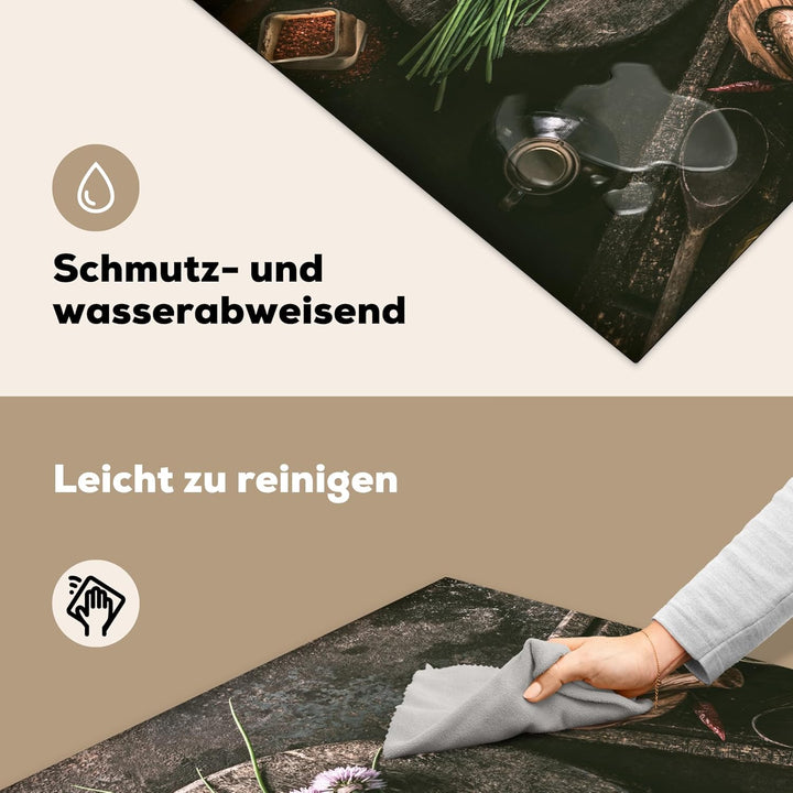 KitchenYeah© Herdabdeckplatte Einteilig Ceranfeld Abdeckplatte Küche Deko Ceranfeldabdeckung Herdabd