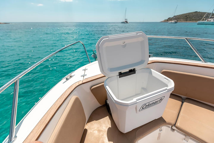 Coleman Marine Xtreme 50QT Kühlbox mit Rollen, 47 l, Hochleistungs-Eisbox, vollständige Isolierung a
