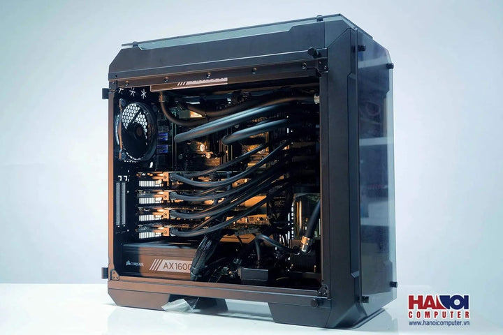 EK Water Blocks Compatible EK-Pro Manifold 2CPU 2GPU Verteiler - Acetal, schwarz
