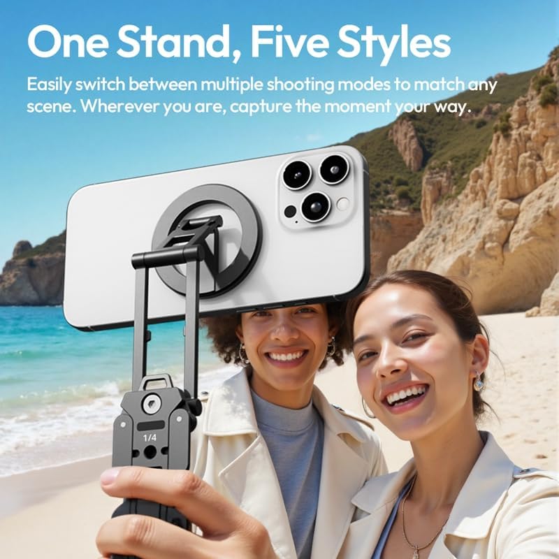 Ulanzi SK29 5-in-1 Handyhalterung/Ministativ mit Mag Safe, Magnetischer Smartphone Halter aus Metall