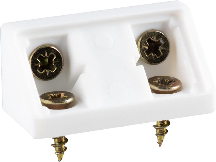 Winkelverbinder Doppelter Set 20/40 x - Möbelverbinder - Schrankverbinder - Bauwinkel - Korpusverbin