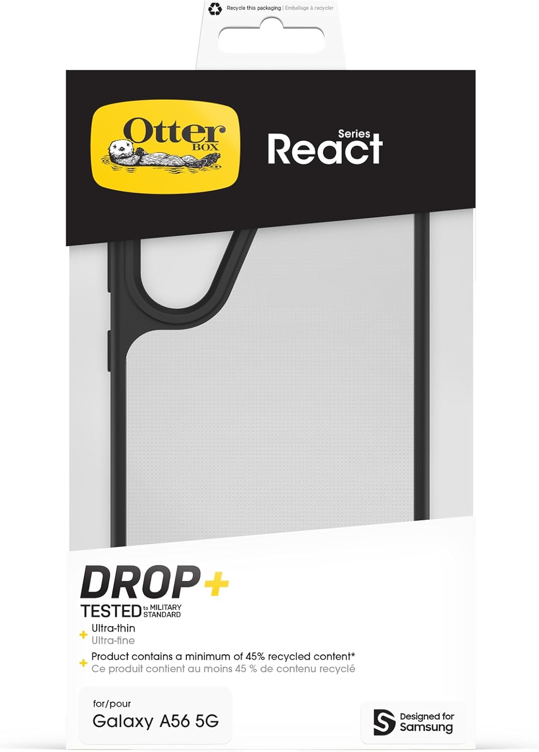 OtterBox React Series Hülle für Samsung Galaxy A56 5G, stossfest, sturzsicher, ultraschlank, schütze