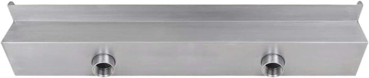 Festnight Pool Wasserfall 60 cm Schwalldusche Edelstahl Brunnen Schwallbrause Pool Wasserschwall Poo