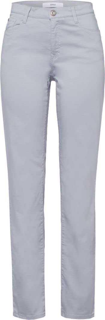 BRAX Damen Style Carola Five-Pocket Wertigem Baumwollsatin Hose 27W / 30L Grey Melange, 27W / 30L Gr