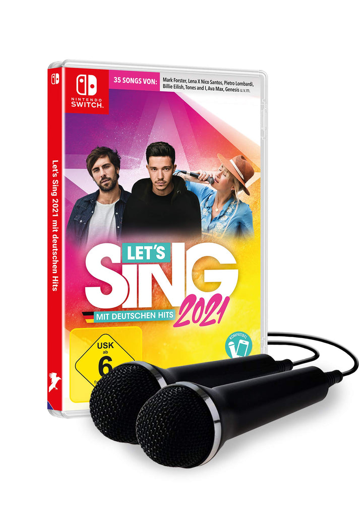 Let's Sing 2021 mit deutschen Hits [+ 2 Mics] (Nintendo Switch) Nintendo Switch Standard + 2 Mic., N