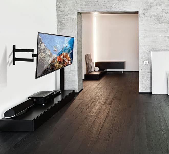 B-TECH BT7515/PB Neig- und drehbare Doppelarm-Flachbildschirmwandhalterung (Displaygrösse bis zu 107