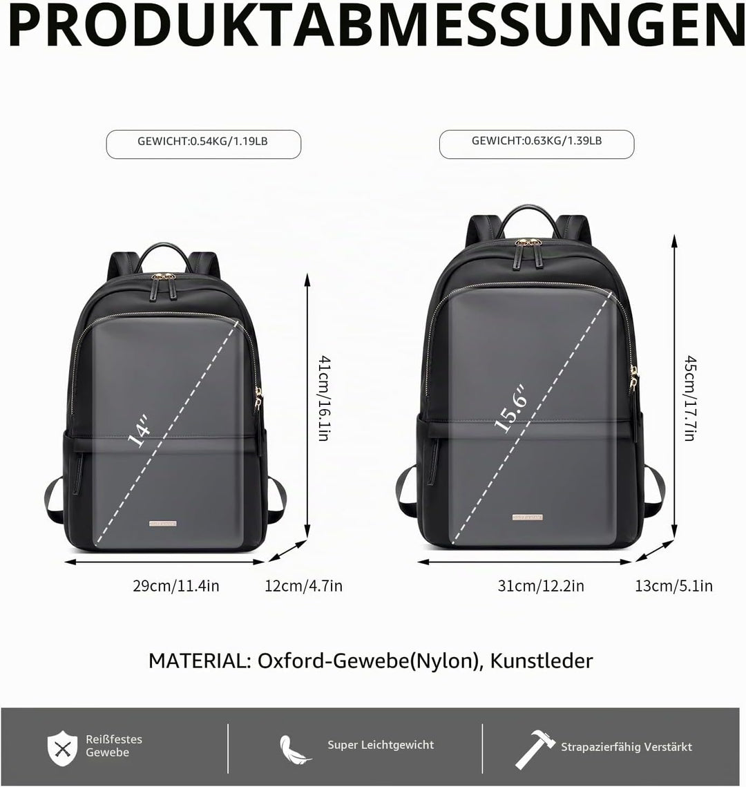 GOLF SUPAGS Laptop-Rucksack für Damen, schmale Computertasche, für Arbeit, Reisen, College, Schule,