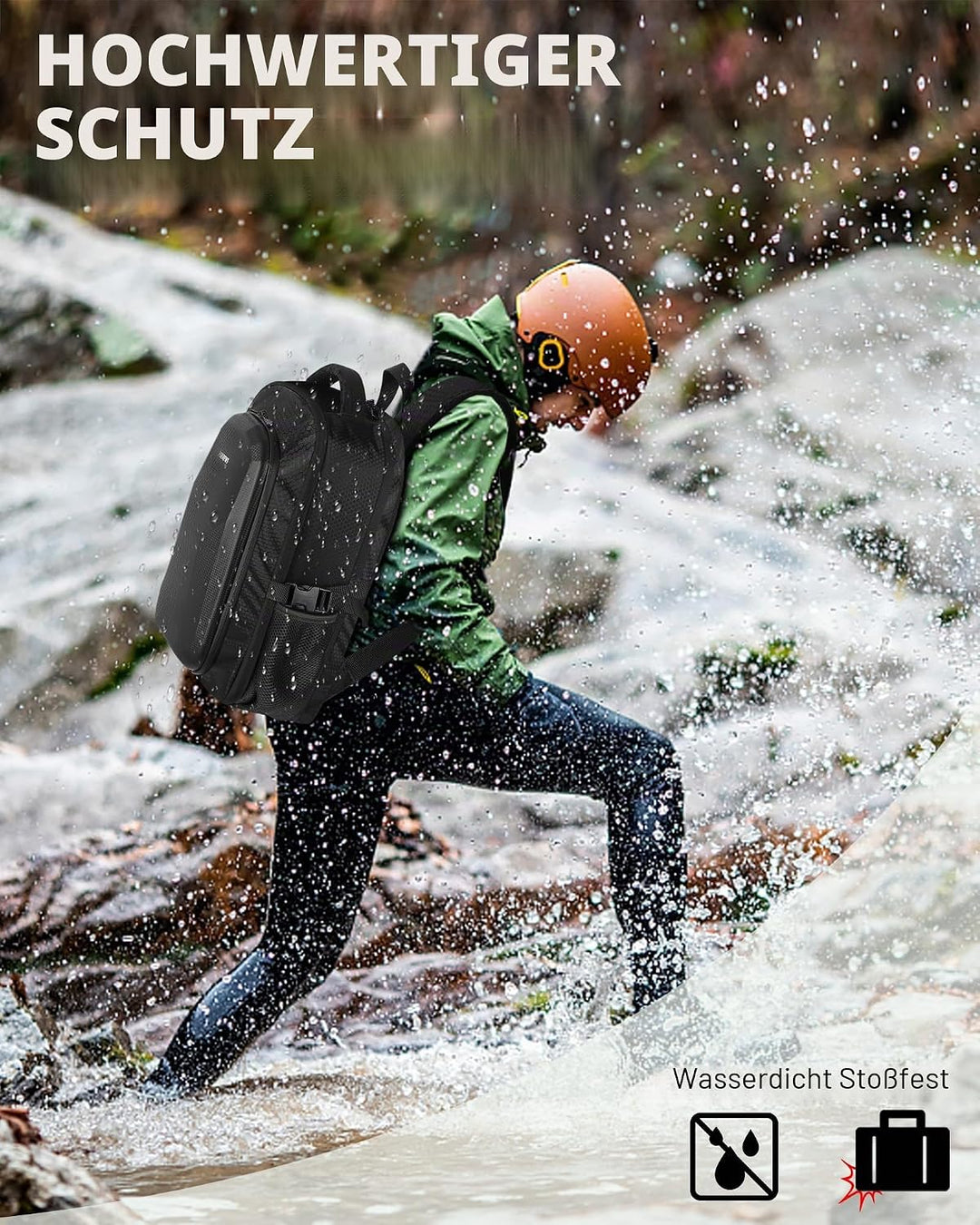 DJI Mini 4 Pro Case Waterproof Hard Carrying Case Travel Drone Bag Backpack For Fly More Combo Acces