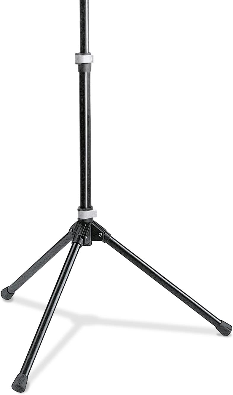 K&amp;M 12120 Orchesternotenpult Schwarz – Faltbare Notenplatte - Von 54,5 - 122 cm ausziehbarer Notenst