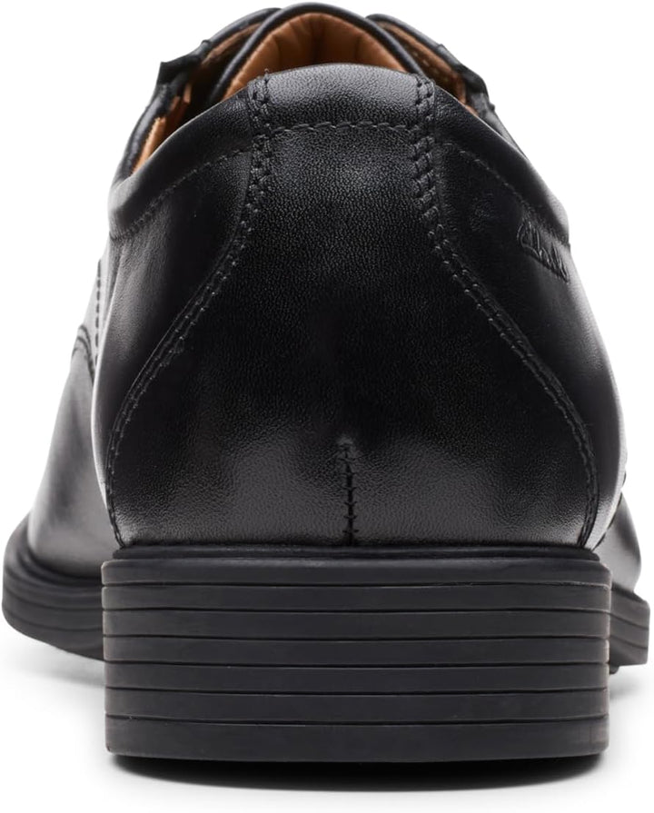Clarks Herren Whiddon Step Slipper 41 EU Weit Black Leather, 41 EU Weit Black Leather