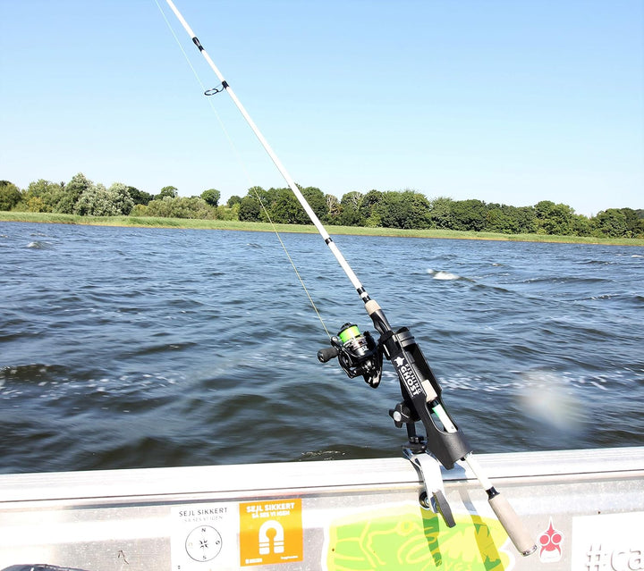 FISHN Rutenhalter Doppelpack - Fischerboot/Boot Ruten-Halter - stabil - Einfache Handhabung und leic