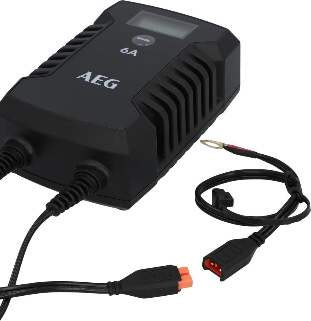 AEG Automotive 10617 Mikroprozessor-Ladegerät für Auto Batterie LD 6.0, 6 Ampere für 6/12 V, 7-HF La
