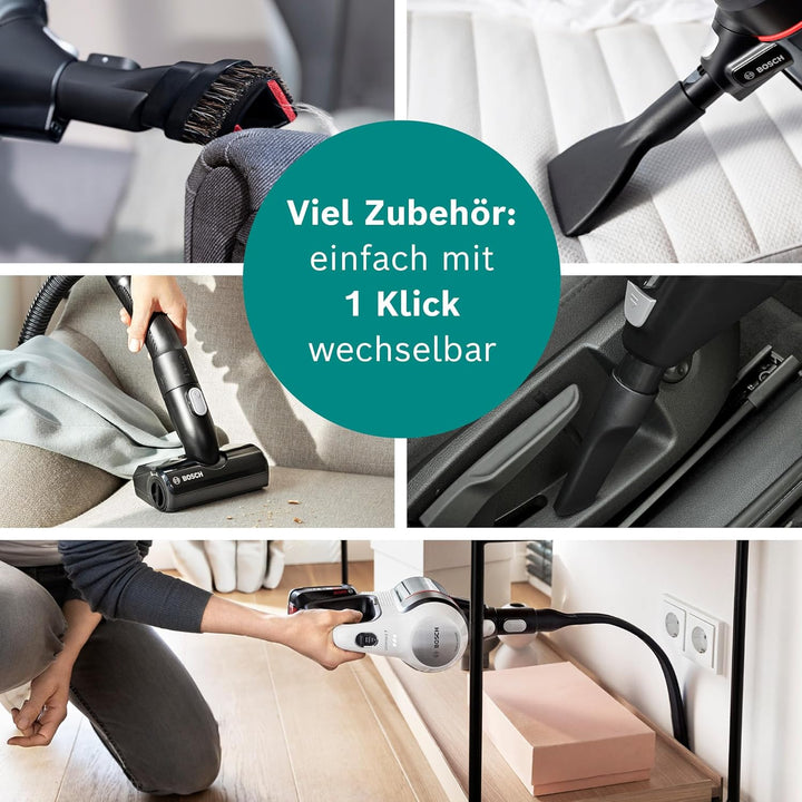 Bosch Akku-Staubsauger Unlimited 7 BKS711MTB, kabelloser Handstaubsauger, beutellos, Wechselakku, Kn
