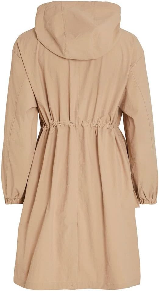 Vila Damen Visiliana Long Jacket-Noos Parka, 36 Sesame