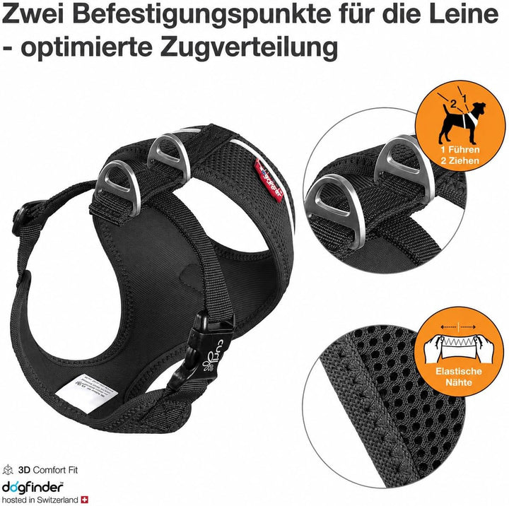 Basic Harness Air-Mesh Black M M Black, M Black