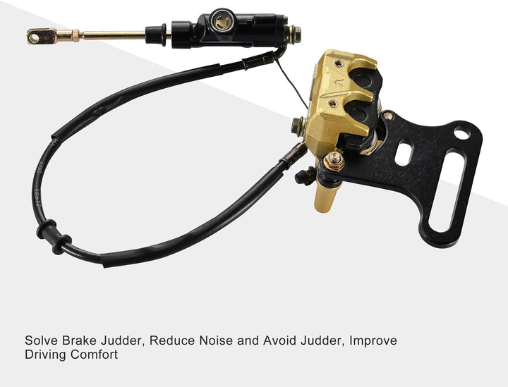 GOOFIT Hydraulischer Bremssattel Hinten Hauptbremszylinder Ersetzen Ersatz für 70cc 110cc 125cc 150c