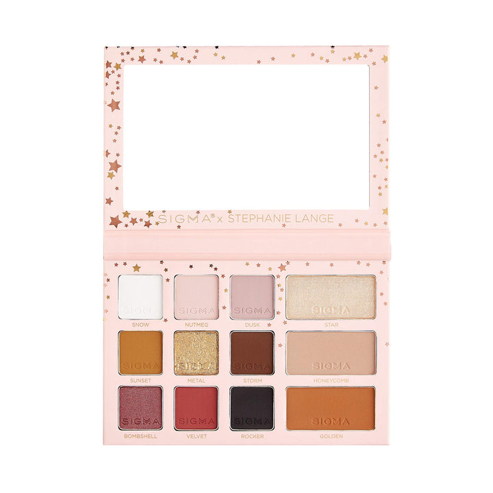 Sigma Beauty The Essentials Palette – 9 neutrale bis glamouröse Lidschattenfarben in matten und schi