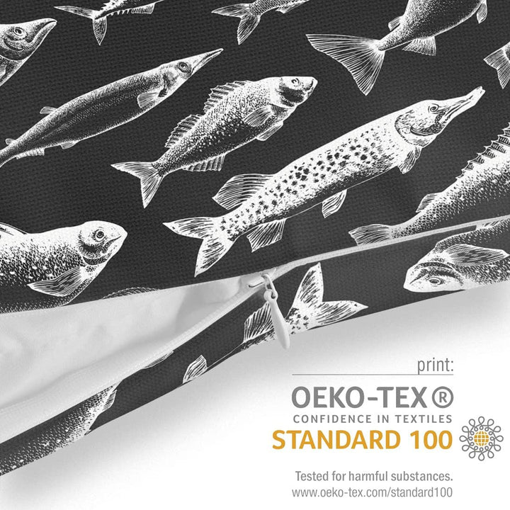 VOID Fische der See Kissenbezug Kissenhülle Sofakissen Kissen Deko Outdoor-Kissen Dekokissen, Kissen