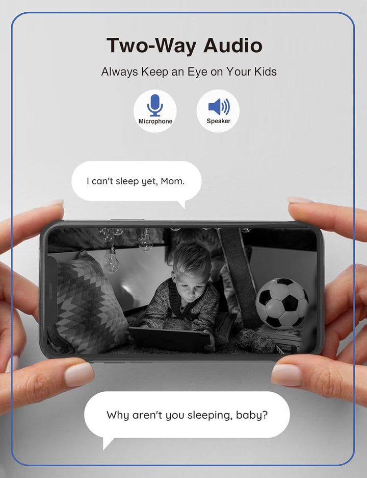 2,4 G Überwachungskamera für den Innenbereich, 4 MP Überwachungskameras für Haustiere mit Telefon-Ap