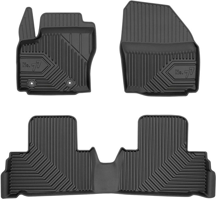M MOTOS Gummimatten Auto Fussmatte passt für Ford S-Max I 2006-2014 Verbessern Sie Ihren Reisekomfor