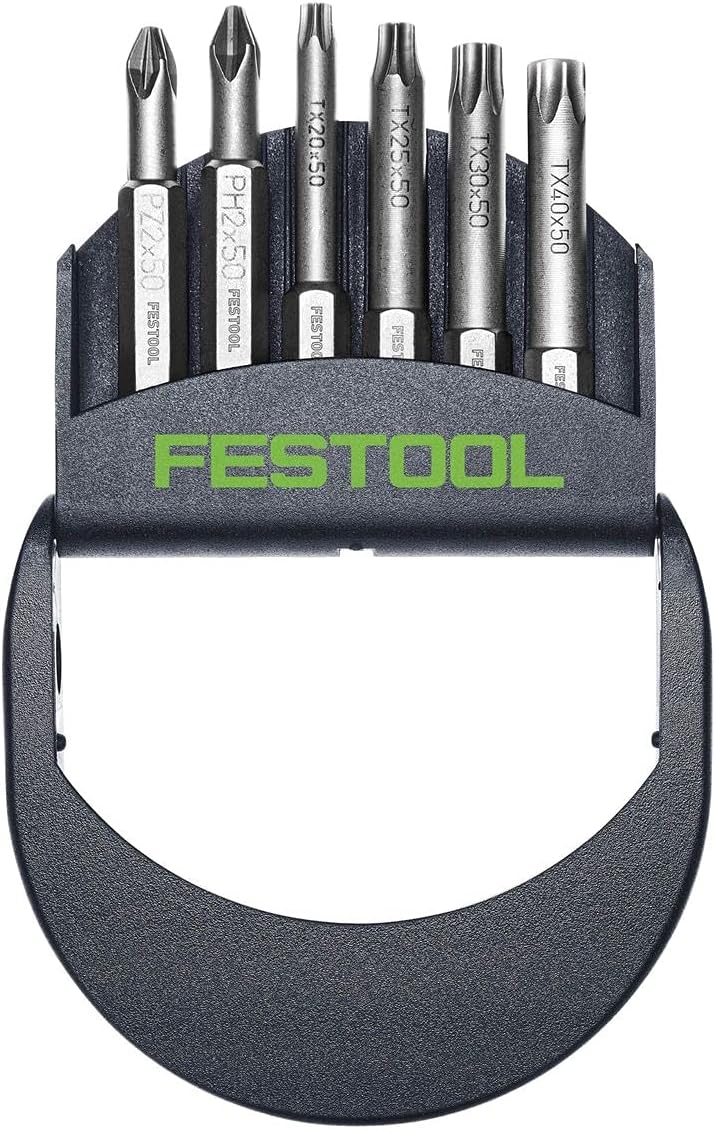 Festool Bitkassette BT-IMP SORT5 (mit Bit PZ 2, Bit PH 2, Bit TX 20, Bit TX 25, Bit TX 30, Bit TX 40