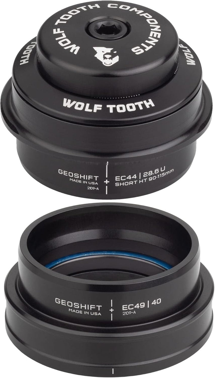 Wolf Tooth EC44 Upper ZS56 GeoShift unten 2 Grad Performance Angle Headset kurz XL, XL