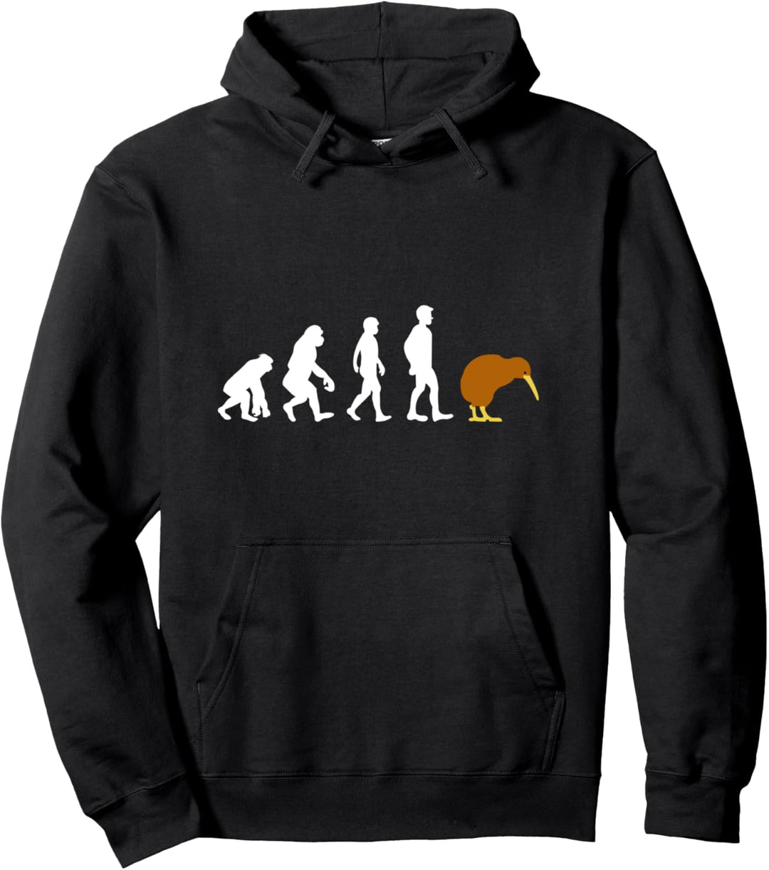 Kiwi Vogel Lustiges Evolution Design Pullover Hoodie