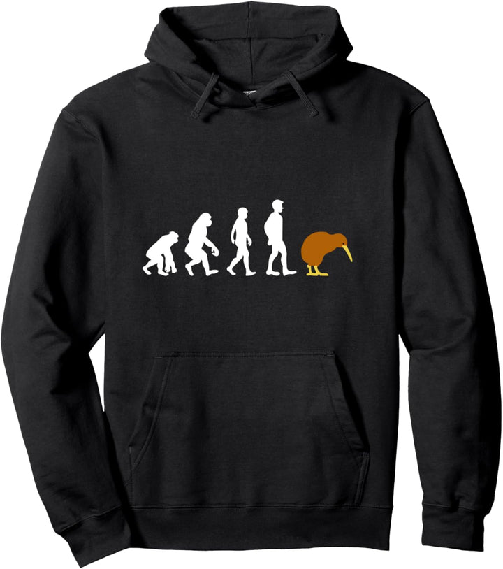 Kiwi Vogel Lustiges Evolution Design Pullover Hoodie